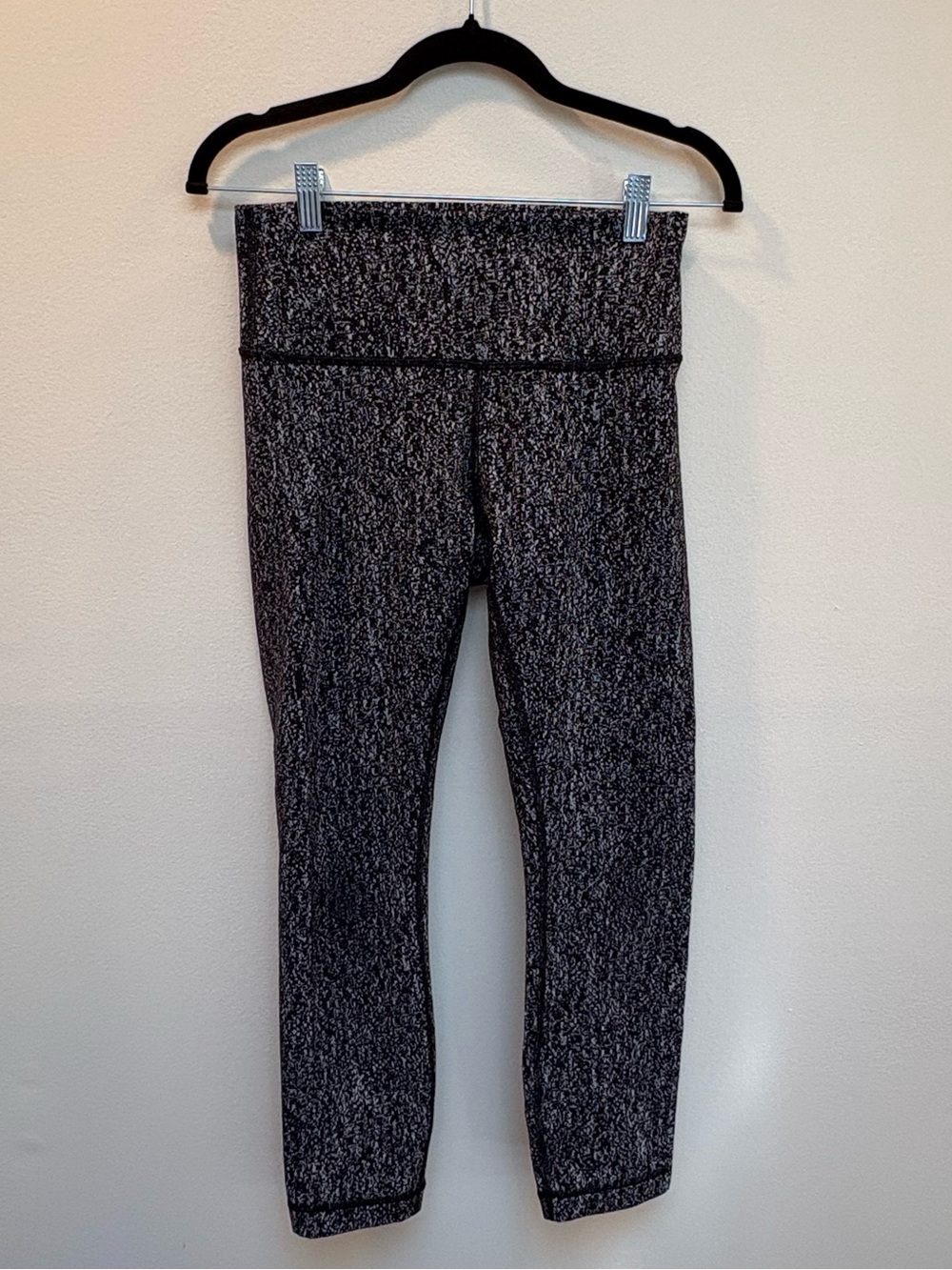 lululemon athletica Black Marled High-Rise Leggings